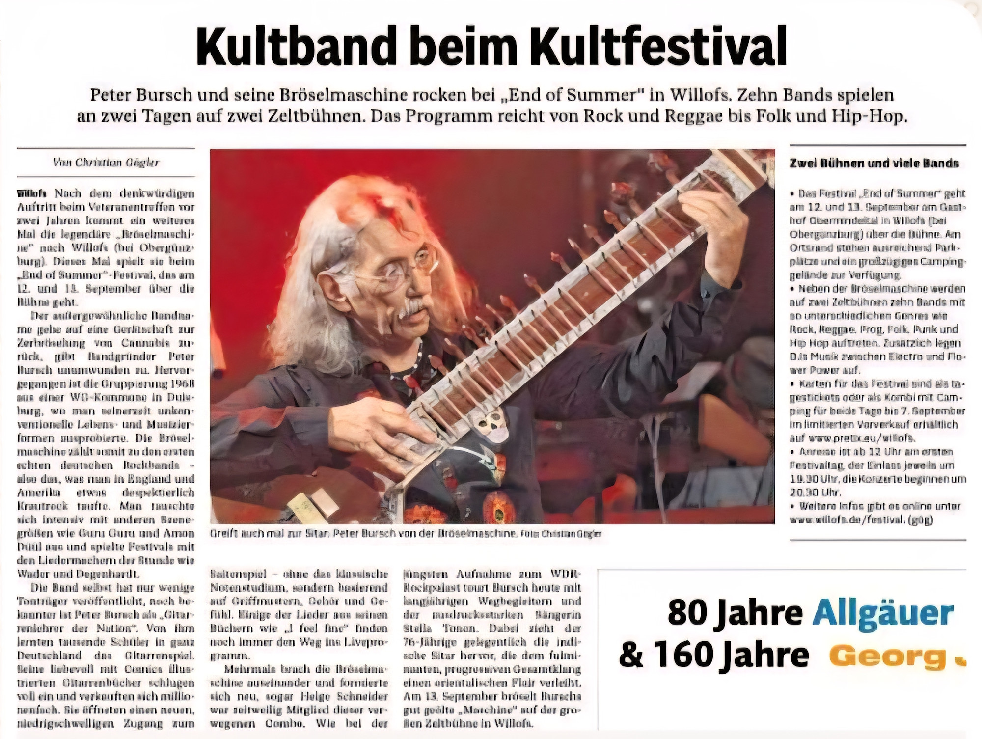 Konzert Willofs/Allgäu End of summer 13.09.2025 Allgäuer Zeitung
